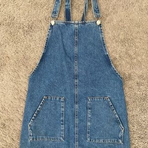 Top Shop Moto Mini Overall Dress